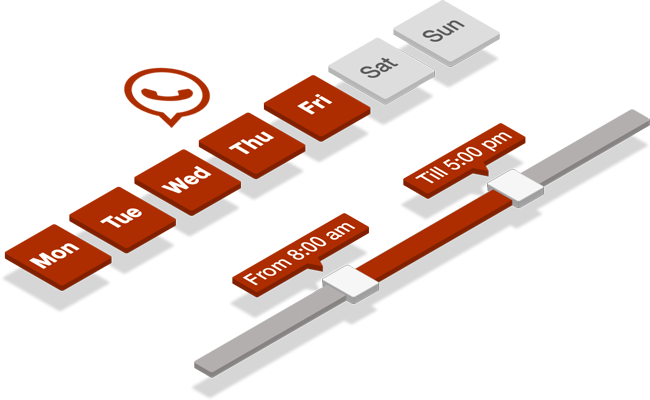 The button scheduler helps you set when and how